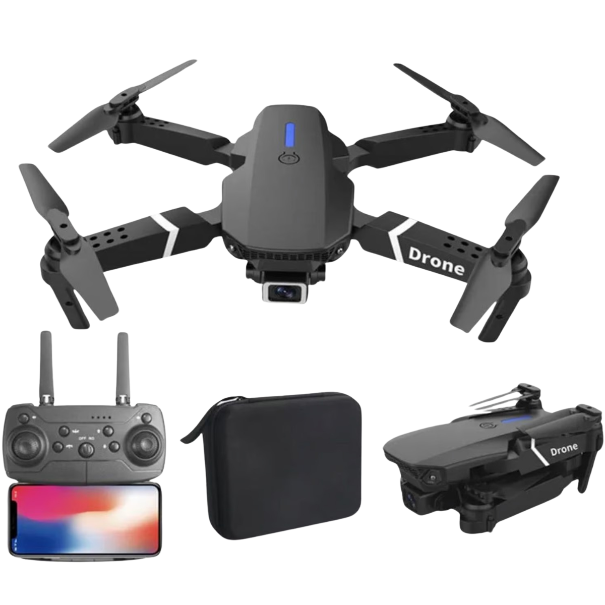 DRON E88: La Guía Completa para Elegir el Mejor Dron en Onlineshoppingcenterg. ¿Qué es el DRON E88 y por qué es tan popular? El DRON E88 es uno de los drones más buscados hoy en día, ideal tanto para principiantes como para aficionados que desean explorar el mundo de los vuelos aéreos y la fotografía. En Onlineshoppingcenterg, encontrarás el DRON E88 en su versión estándar y en la versión mejorada DRONE E88 Pro 4K, que ofrece características avanzadas para capturar imágenes de alta calidad.  Características Destacadas del DRON E88 El Drone E88 es conocido por su versatilidad y fácil manejo. A continuación, te explicamos algunas de sus características más importantes:  Cámara 4K Ultra HD: La versión DRONE E88 Pro 4K te permite capturar imágenes con una calidad sorprendente, perfectas para tus aventuras al aire libre. Sistema de Estabilización: Este drone tiene un sistema de estabilización que permite vuelos estables, incluso para aquellos que están comenzando en el mundo de los drones. Modos de Vuelo Inteligente: El Drone E88 incluye funciones como el modo sin cabeza, retorno a casa automático, y ajuste de altitud para vuelos más seguros y fáciles. Altura Máxima del Drone E88: Este drone puede alcanzar alturas considerables, ideales para capturar vistas panorámicas. ¿Cómo Usar el DRON E88? Si eres nuevo en el uso de drones, aquí te dejo algunos consejos para comenzar a volar tu Drone E88 de manera segura:  Carga la Batería: Antes de comenzar, asegúrate de que la batería esté completamente cargada para evitar accidentes a mitad del vuelo. Conéctalo a tu Teléfono: Usa la conexión WiFi del Drone E88 para sincronizarlo con tu dispositivo móvil y controlar la cámara en tiempo real. Calibra el Dron: Asegúrate de calibrar el drone antes de despegar para tener un vuelo estable. Comienza con Vuelo Bajo: Practica con vuelos a baja altura para acostumbrarte a los controles. Explora Todas las Funciones: Prueba modos de vuelo, como el modo sin cabeza o el ajuste de altitud, para entender mejor el comportamiento del drone. Diferencias Entre el DRON E88 y el DRONE E88 PRO En Onlineshoppingcenterg, ofrecemos tanto el Dron E88 estándar como el Drone E88 Pro. La principal diferencia radica en la calidad de la cámara y algunas características adicionales:  Drone E88 Pro 4K: Esta versión incluye una cámara de mayor resolución y un sistema de estabilización mejorado. Tiempo de Vuelo Mejorado: El Drone E88 Pro ofrece un tiempo de vuelo ligeramente superior gracias a una batería más eficiente. Mayor Alcance de Control: El alcance de control en la versión Pro es más amplio, permitiendo explorar áreas más grandes sin perder la señal.